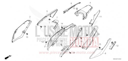 COUVERCLE LATERAL (1) CRF1100AM de 2021
